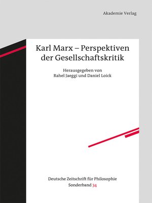 cover image of Karl Marx – Perspektiven der Gesellschaftskritik